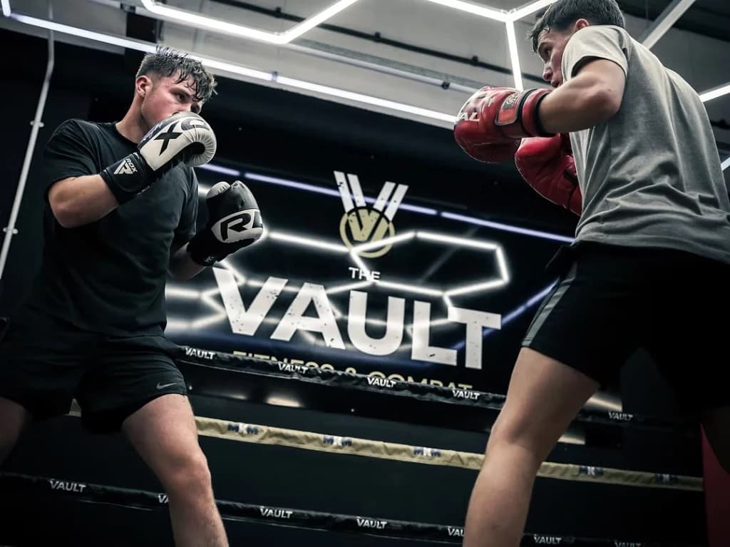 Boxing practice at The Vault Gym